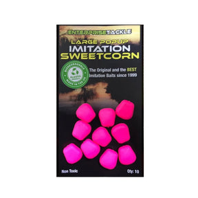 Maiz flotante Enterprise Pop Up Sweetcorn Rosa Fluor Grande - Tienda Carpfishing