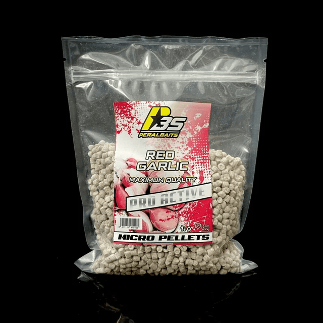 Micro Pellets Peralbaits Red Garlic 7 mm - Tienda Carpfishing