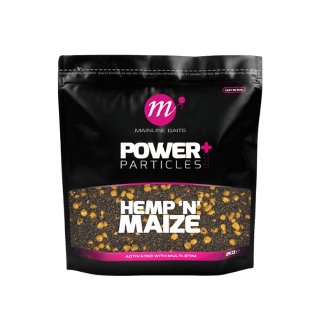 Mix Semilla Mainline Power+ Hemp 'N' Maize 2 kg - Tienda Carpfishing