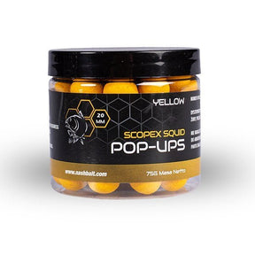 Pop Ups Nash Scopex Squid Amarillo 20 mm - Tienda Carpfishing