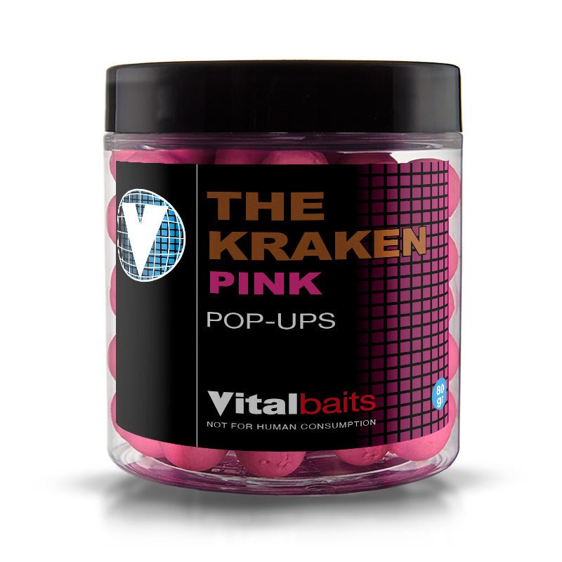 Pop ups Vitalbaits The Kraken Rosa 18 mm - Tienda Carpfishing