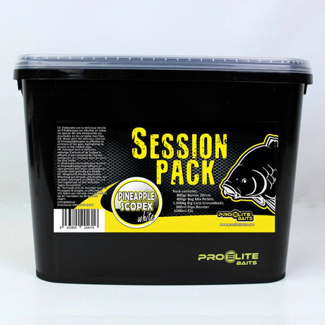 Session Pack Pro Elite Baits Piña Scopex White - Tienda Carpfishing