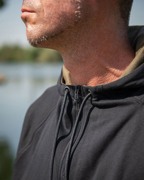 Sudadera Fox Collection Zipped Negra - Tienda Carpfishing