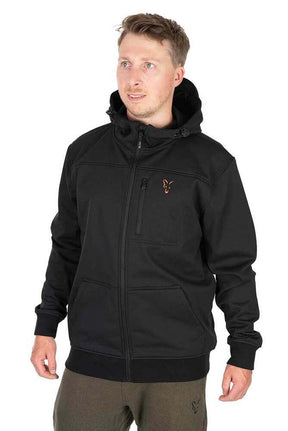 Sudadera Fox Shell Negra/Naranja - Tienda Carpfishing