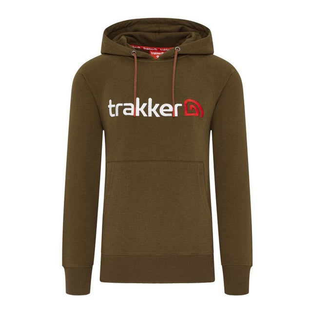 Sudadera Trakker CR Logo caqui con capucha - Tienda Carpfishing