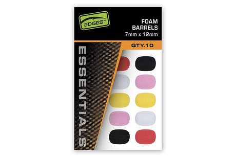 Topes Foam Fox Edges Barrels Mixed Colours 10x15 mm - Tienda Carpfishing