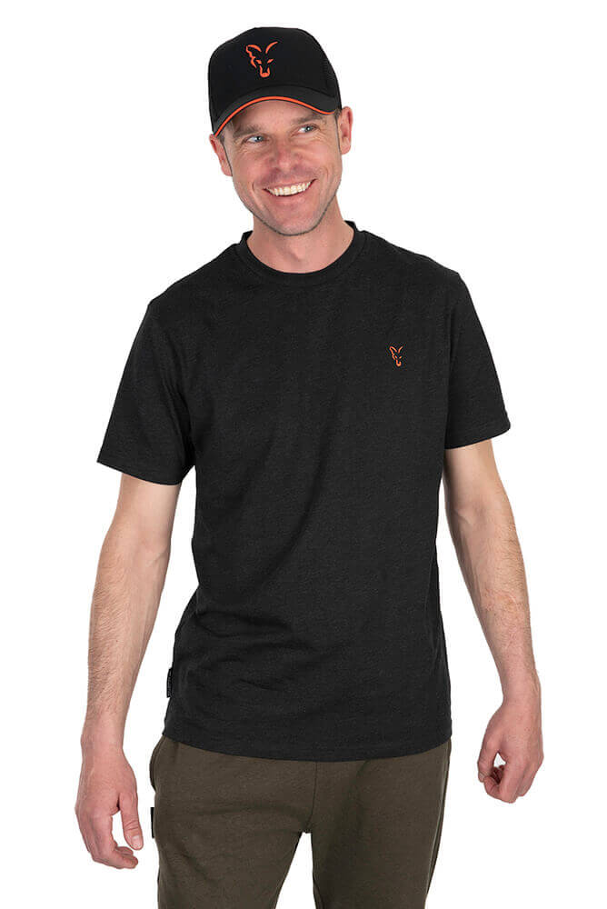 Camiseta Fox Collection T Negra y Naranja 1