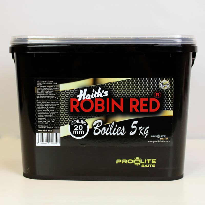 Cubo Pro Elite Baits Boilies Gold Robin Red 5 kg – 20 mm