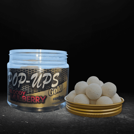 Pop Ups Pro Elite Baits Gold Bloody Mulberry Blanco 14 mm