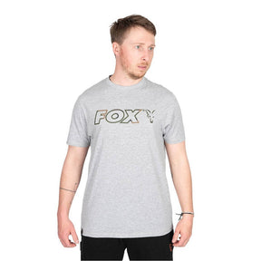Camiseta Fox Ltd LW Marl Gris Talla XXL - Tienda Carpfishing