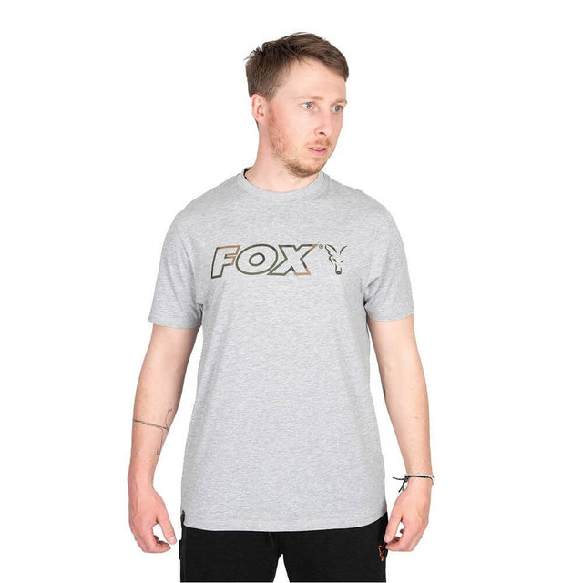Camiseta Fox Ltd LW Marl Gris Talla XXL - Tienda Carpfishing