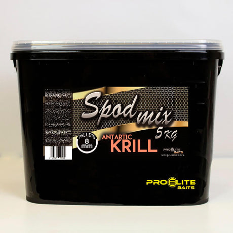 Cubo Pellets Spod Mix Pro Elite Baits Gold Antartic Krill 8 mm 5 kg - Tienda Carpfishing