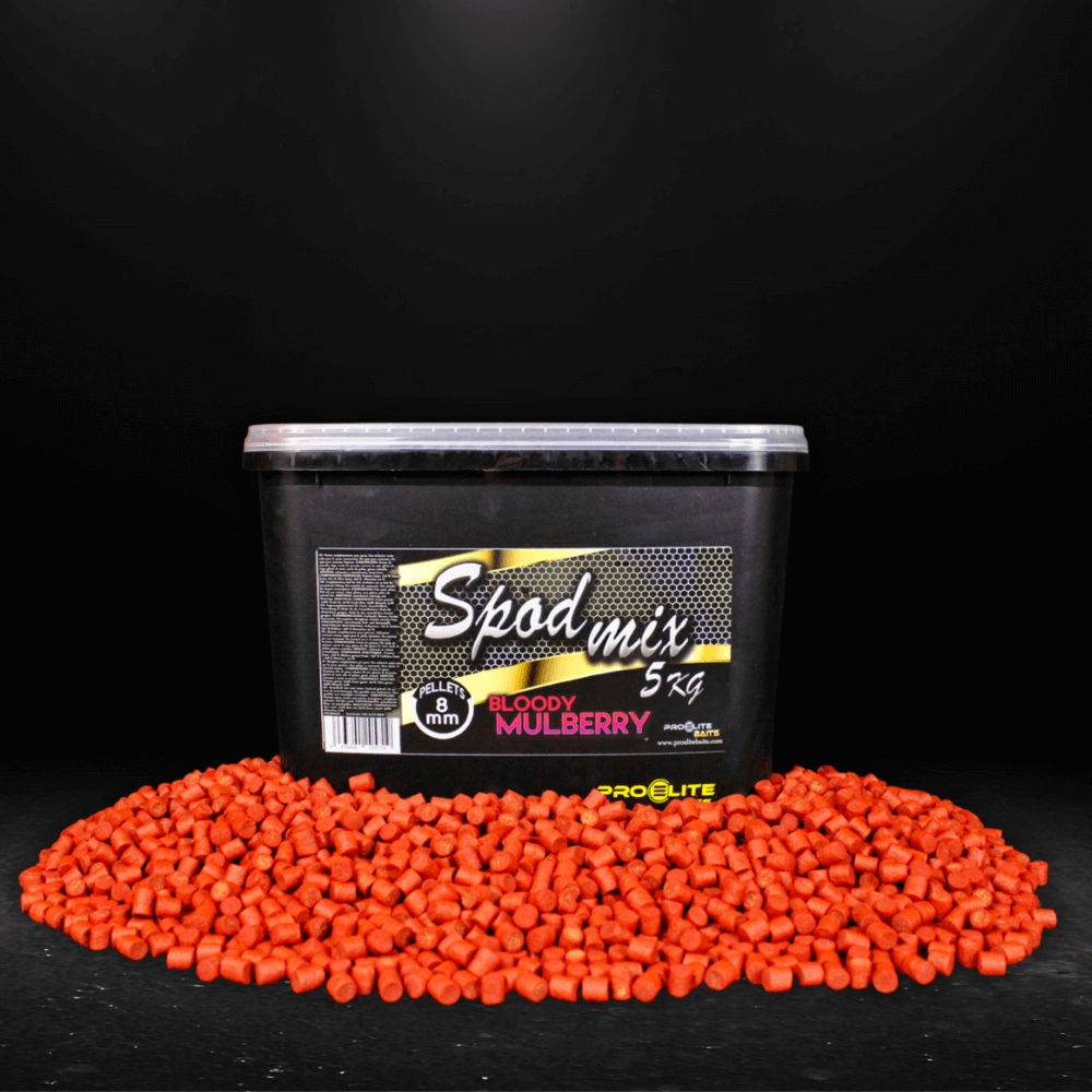 Cubo Pellets Spod Mix Pro Elite Baits Gold Bloody Mulberry 8 mm 5 kg ...
