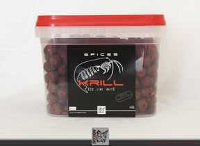 Cubo Trybion Boilies Spices Krill 4 Kg - 18 mm - Tienda Carpfishing
