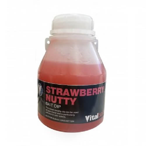 Dip Vitalbaits Strawberry Nutty 250 ml - Tienda Carpfishing