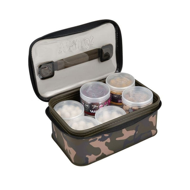 Macuto de cebos Fox Aquos Camo L - Tienda Carpfishing