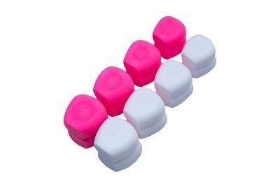 Maiz Pop Ups ESP blanco y rosa - Tienda Carpfishing