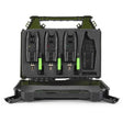 Maletín de alarmas 3+1 Korum KBI - R + 3 tensores - Tienda Carpfishing