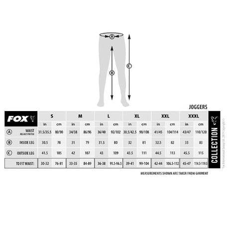 Pantalón Fox negros/camo Talla XXL - Tienda Carpfishing
