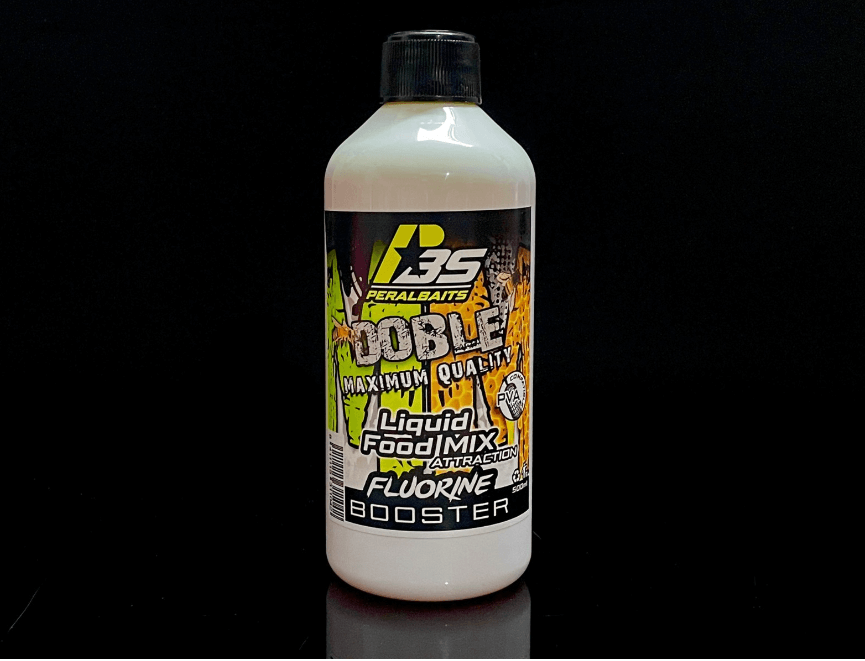 Remojo Booster Fluorine Peralbaits Doble M 500 ml - Tienda Carpfishing
