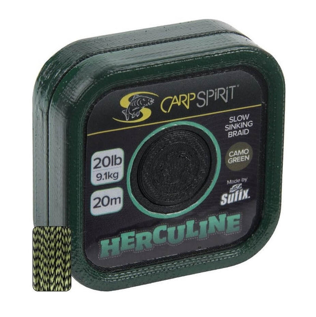 Trenzado Carp Spirit Herculine Camo Verde 20 Ib 20 m - Tienda Carpfishing