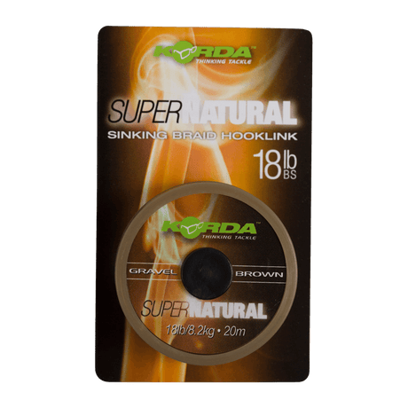Trenzado Korda Super Natural Marrón 18 lb / 20 m - Tienda Carpfishing