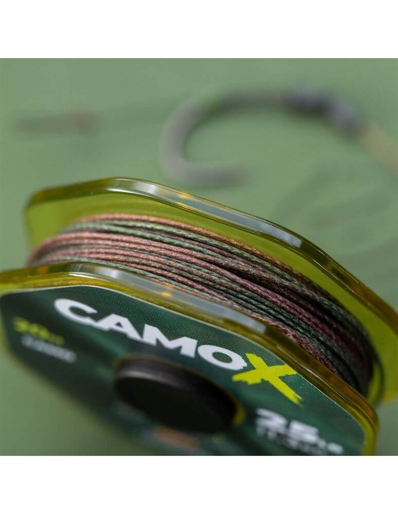 Trenzado Ridge Monkey CamoX Soft Coated 20 m - Tienda Carpfishing