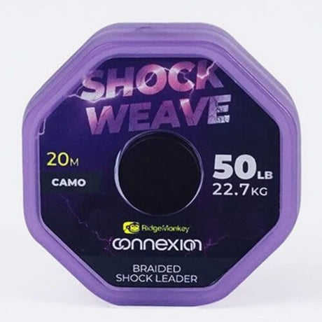 Trenzado Ridge Monkey Shock Weave Camo 20 m - Tienda Carpfishing