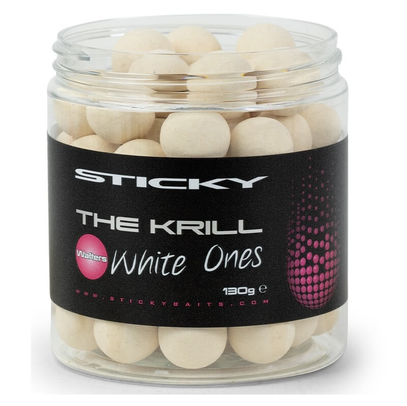 Wafters Sticky The Krill Blanco 16 mm - Tienda Carpfishing
